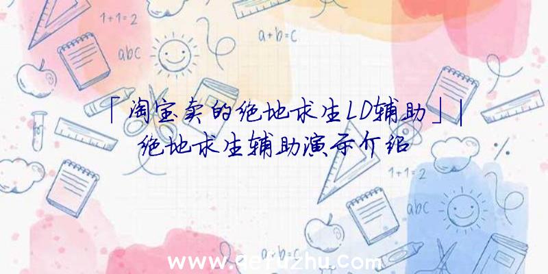 「淘宝卖的绝地求生LD辅助」|绝地求生辅助演示介绍